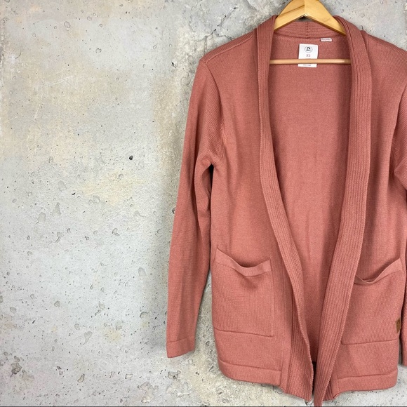 Rags to Raches Sweaters - RAGS mauve pink knit open front cozy cardigan